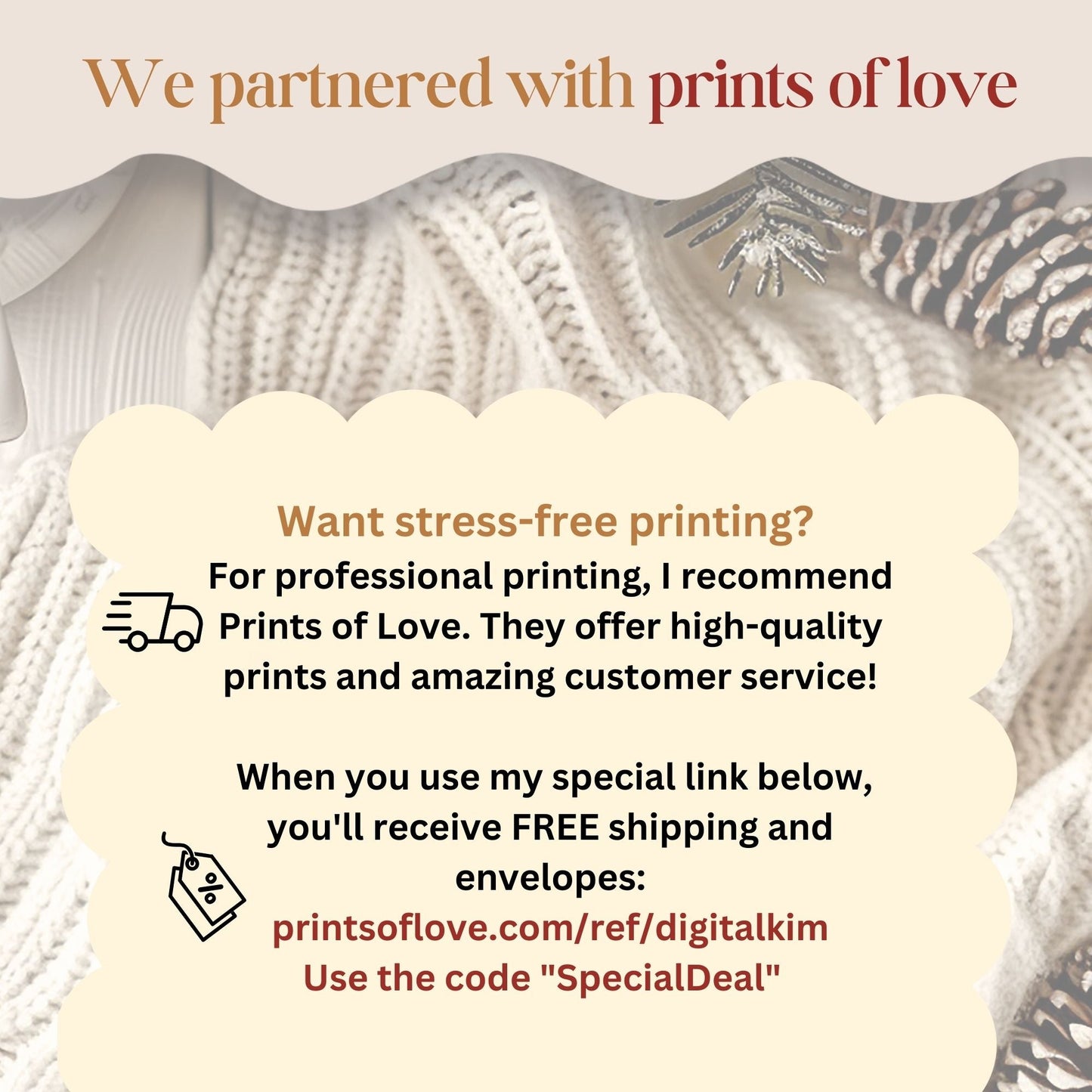 Editable Christmas Photo Card – Elegant Holiday Canva Template – Digital Printable by Digital Kim Designs