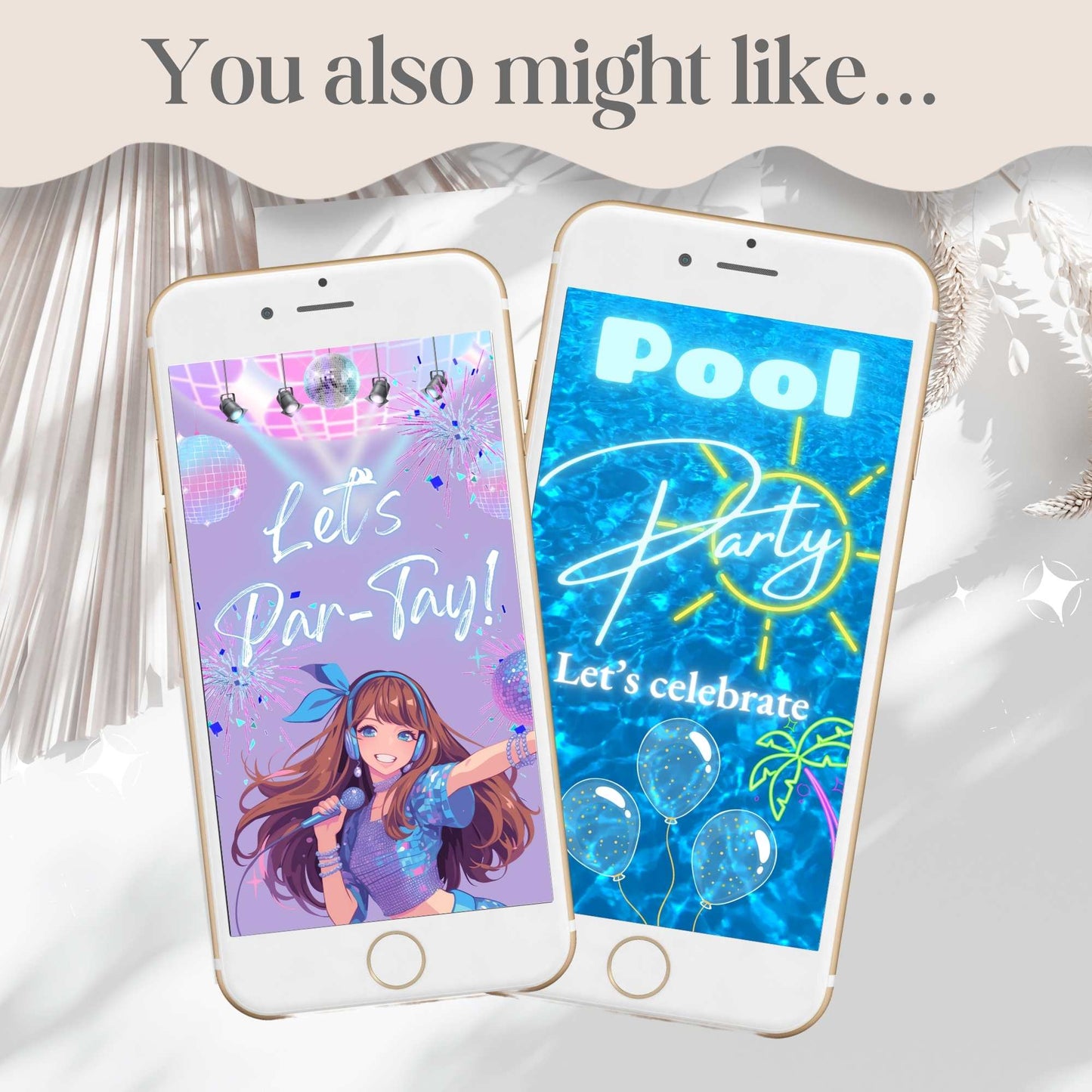 Editable Pool Party Birthday Invitation | Canva Template | Instant Download – Faith - Based Printable by Digital Kim Designs