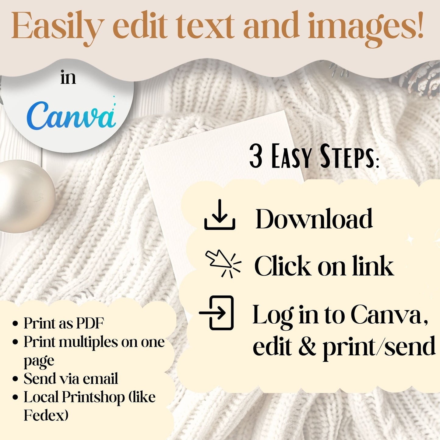 LDS Christmas Sacrament Meeting Program | Joy to the World Template | Editable Canva Download – Digital Printable by Digital Kim Designs