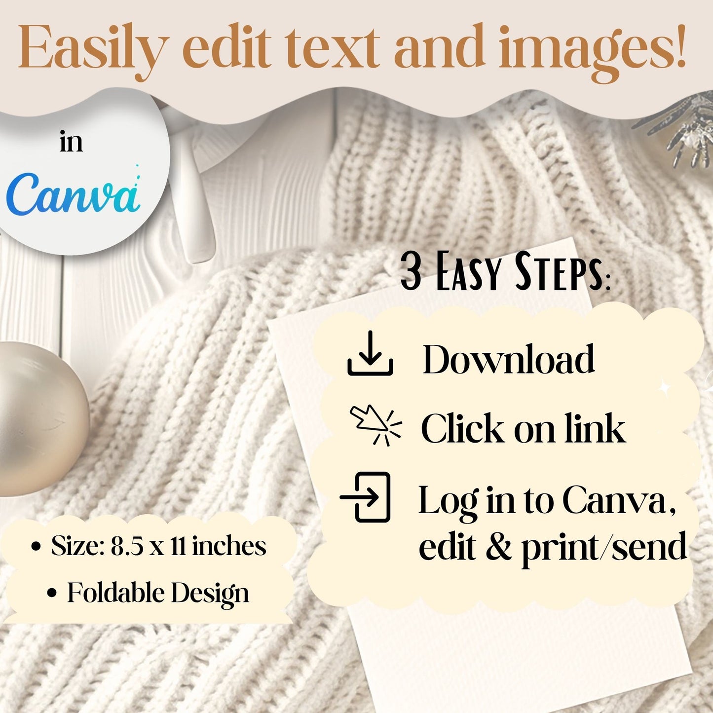 LDS Sacrament Meeting Program | Christmas Canva Template | Editable Church Printable Digital Download – Digital Printable by Digital Kim Designs