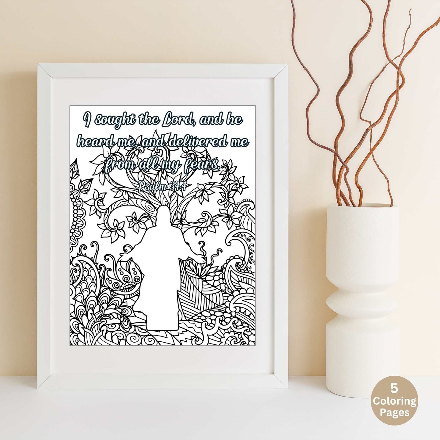 Printable LDS Jesus Christ Coloring Pages – Faith - Based Wall Art for Adults & Youth | Christian Digital Download – Faith - Based Printable by Digital Kim Designs