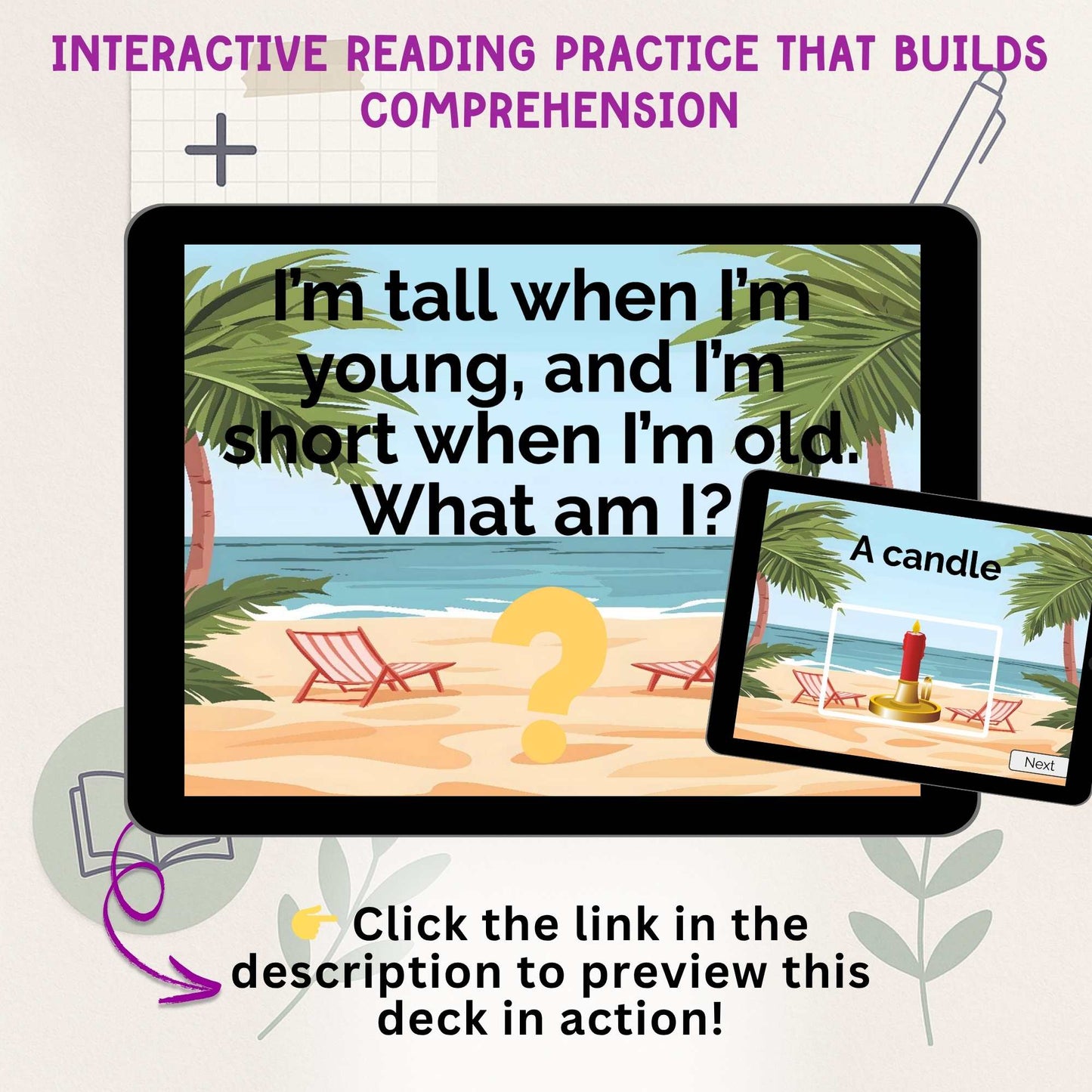 Riddle Challenge Boom Cards™ | 29 Fun Riddles (58 Cards) for All Ages & ELL – Faith - Based Printable by Digital Kim Designs