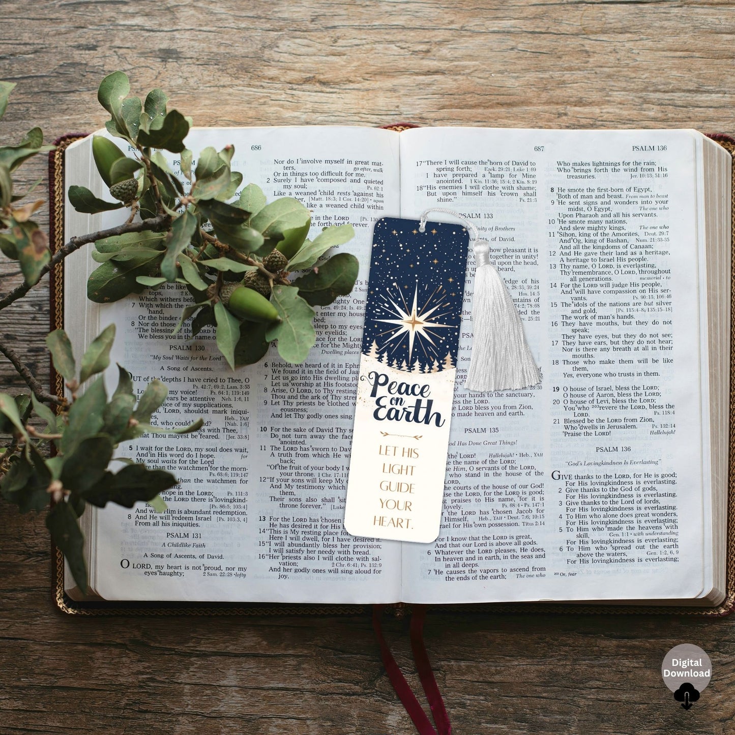 Ministering Bookmark Bundle | Printable LDS & Christian Gift | Peace, Light & Joy Scripture Set