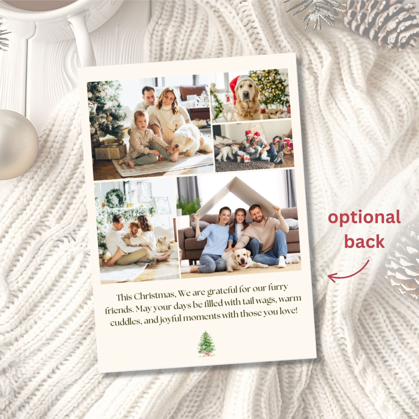 Editable Christmas Photo Card – Elegant Holiday Canva Template – Digital Printable by Digital Kim Designs