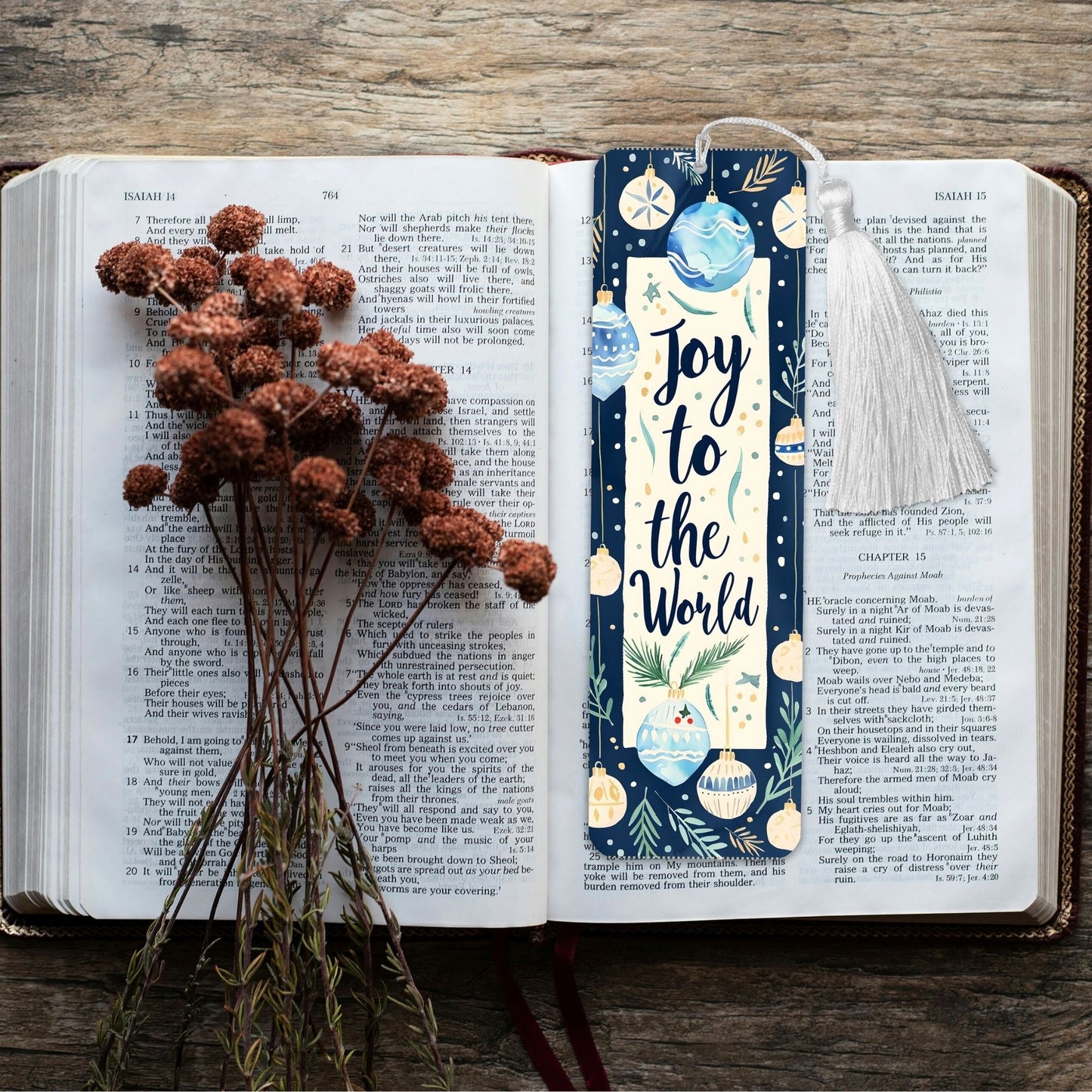 Joy to the World Bookmark Set – Printable Faith - Based Christmas Gift – Digital Printable by Digital Kim Designs