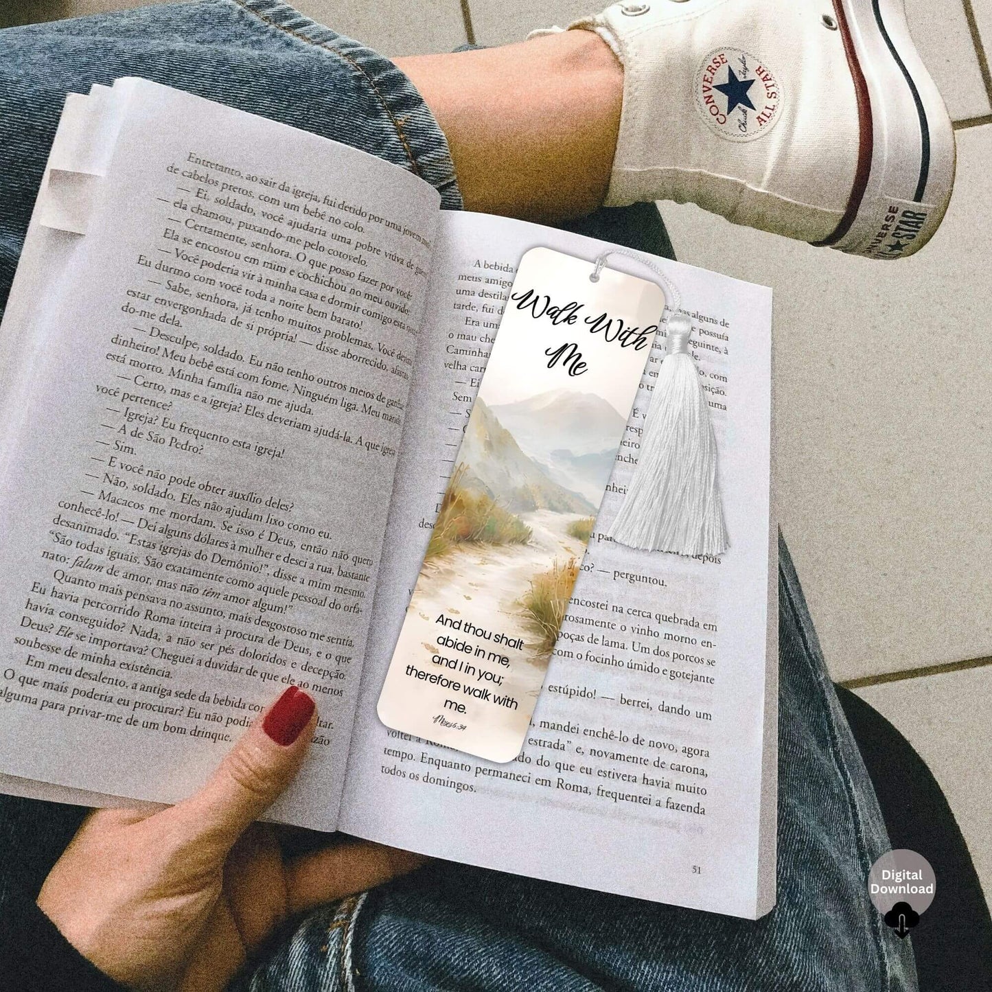 LDS Scripture Bookmarks Printable | Faith - Based Christian Bookmarks | 2026 LDS Youth Theme “Walk With Me” – Digital Printable by Digital Kim Designs