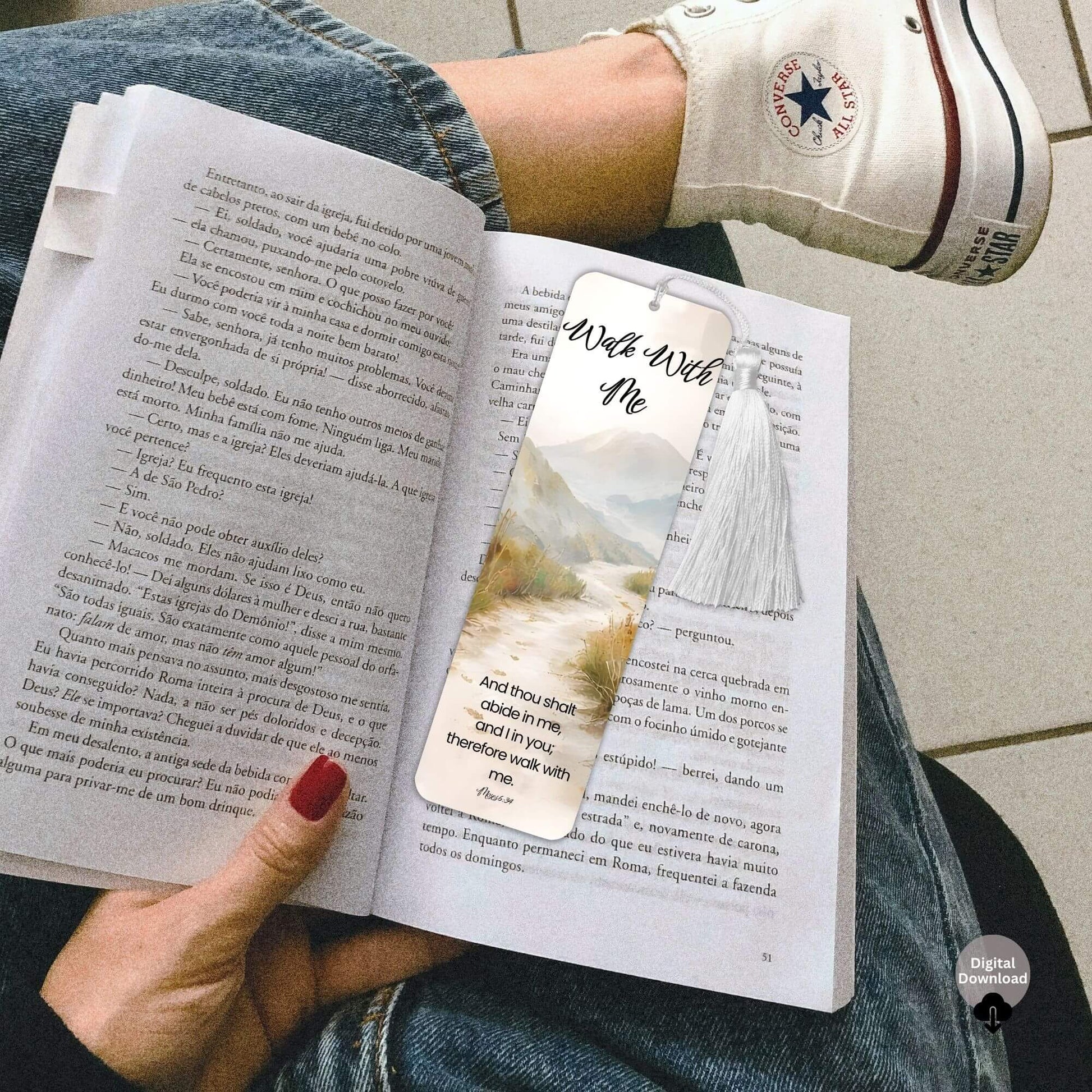 LDS Scripture Bookmarks Printable | Faith - Based Christian Bookmarks | 2026 LDS Youth Theme “Walk With Me” – Digital Printable by Digital Kim Designs