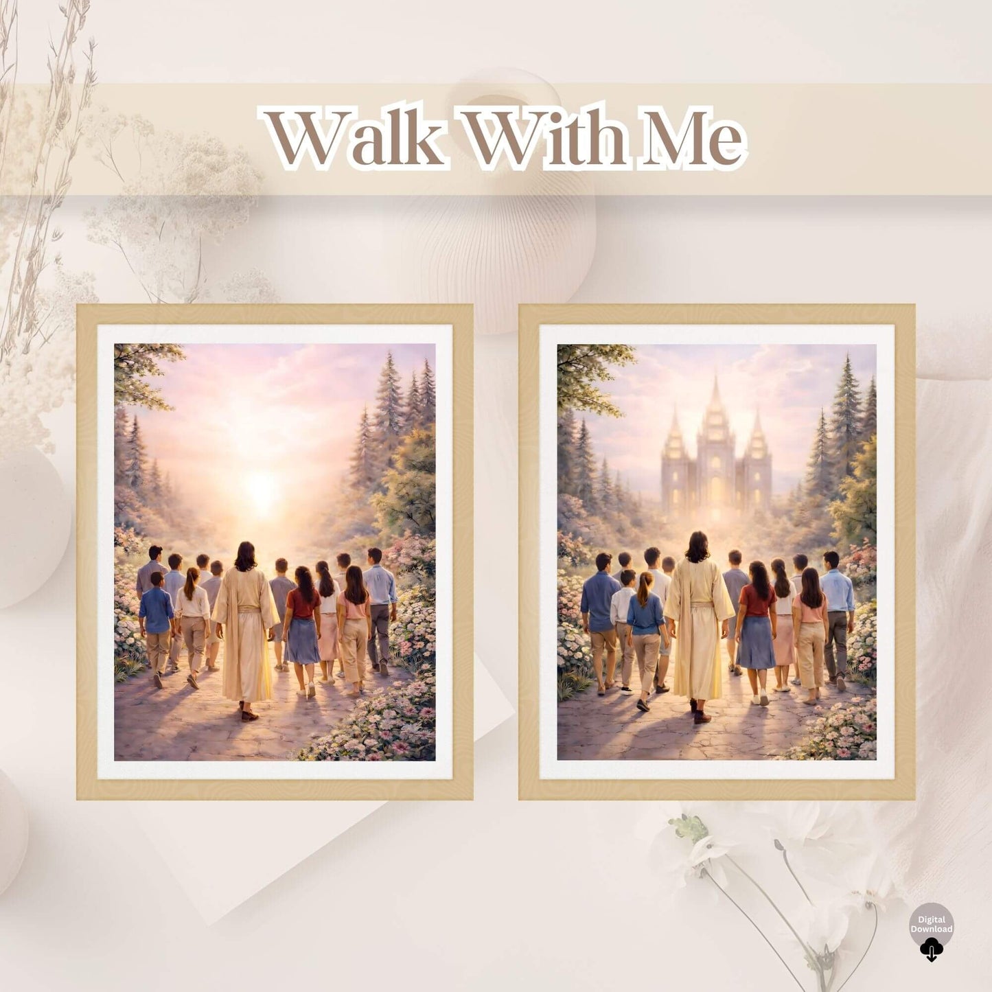 LDS Walk With Me Youth Theme 2026 Wall Art Printable | Faith - Based Decor – Digital Printable by Digital Kim Designs
