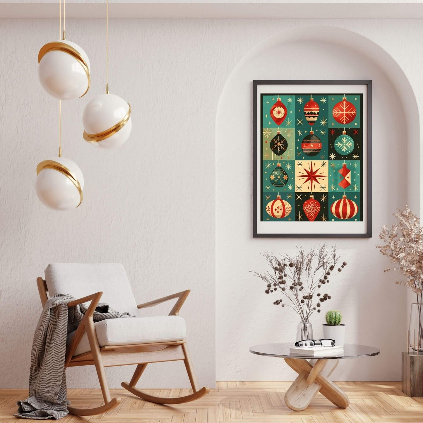 Mid - Century Christmas Prints | Retro Holiday Wall Art Set | Vintage Christmas Printable Decor – Digital Printable by Digital Kim Designs