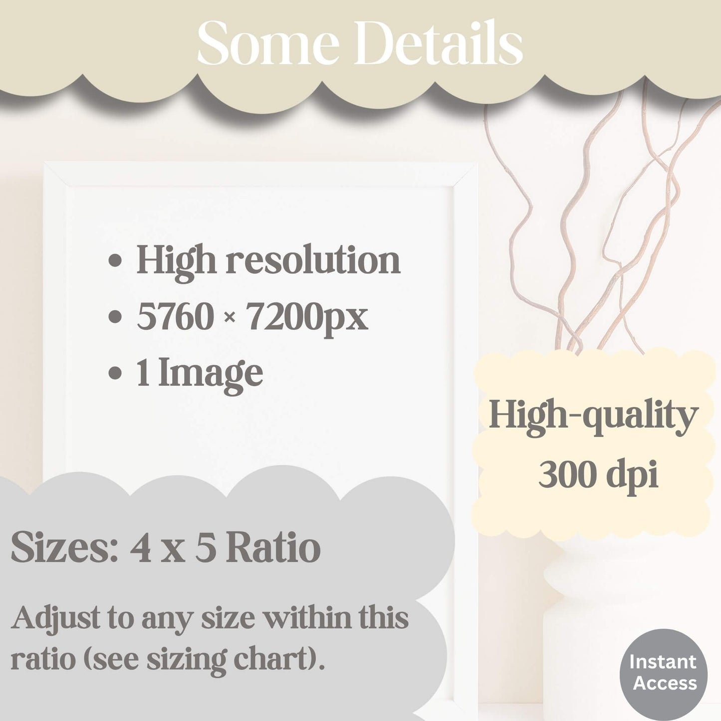 Scandinavian Winter Wall Art | Snowy Village Print | Cozy Nordic Christmas Decor – Digital Printable by Digital Kim Designs