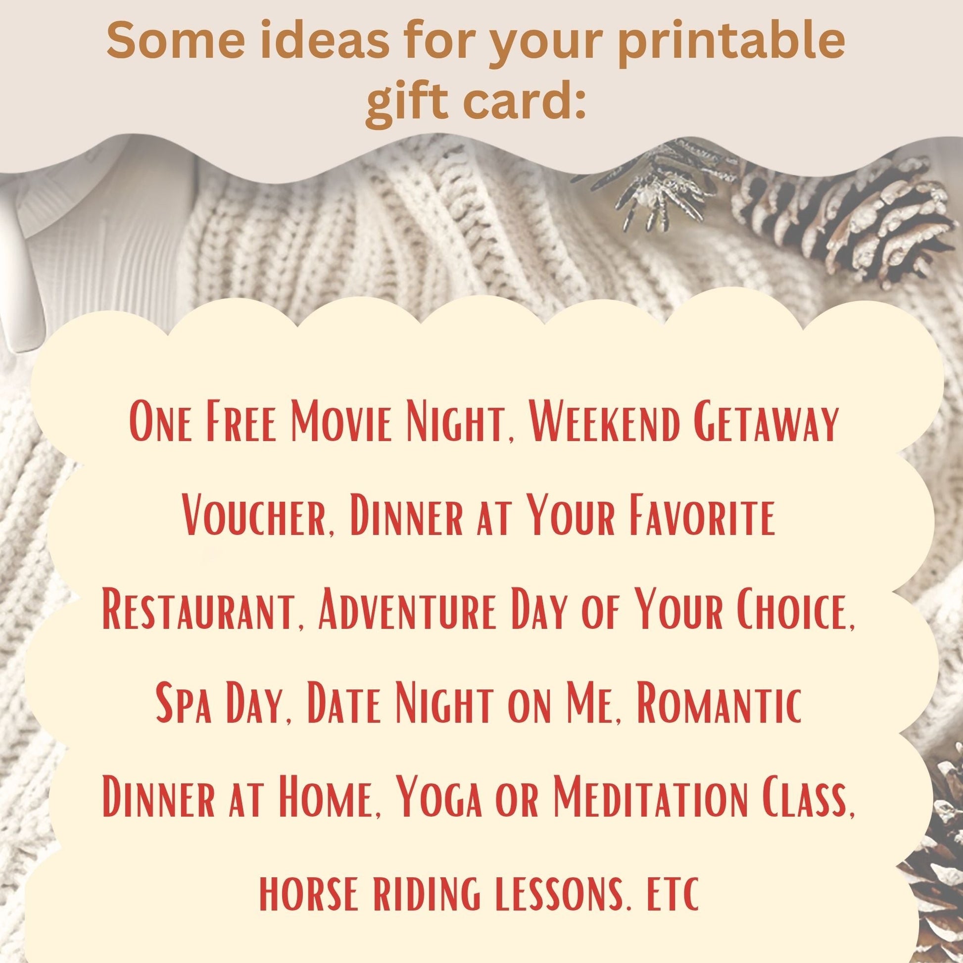 Shopify Product Title Editable Christmas Gift Certificate – Printable Holiday Voucher Template (Digital Download)) – Digital Printable by Digital Kim Designs