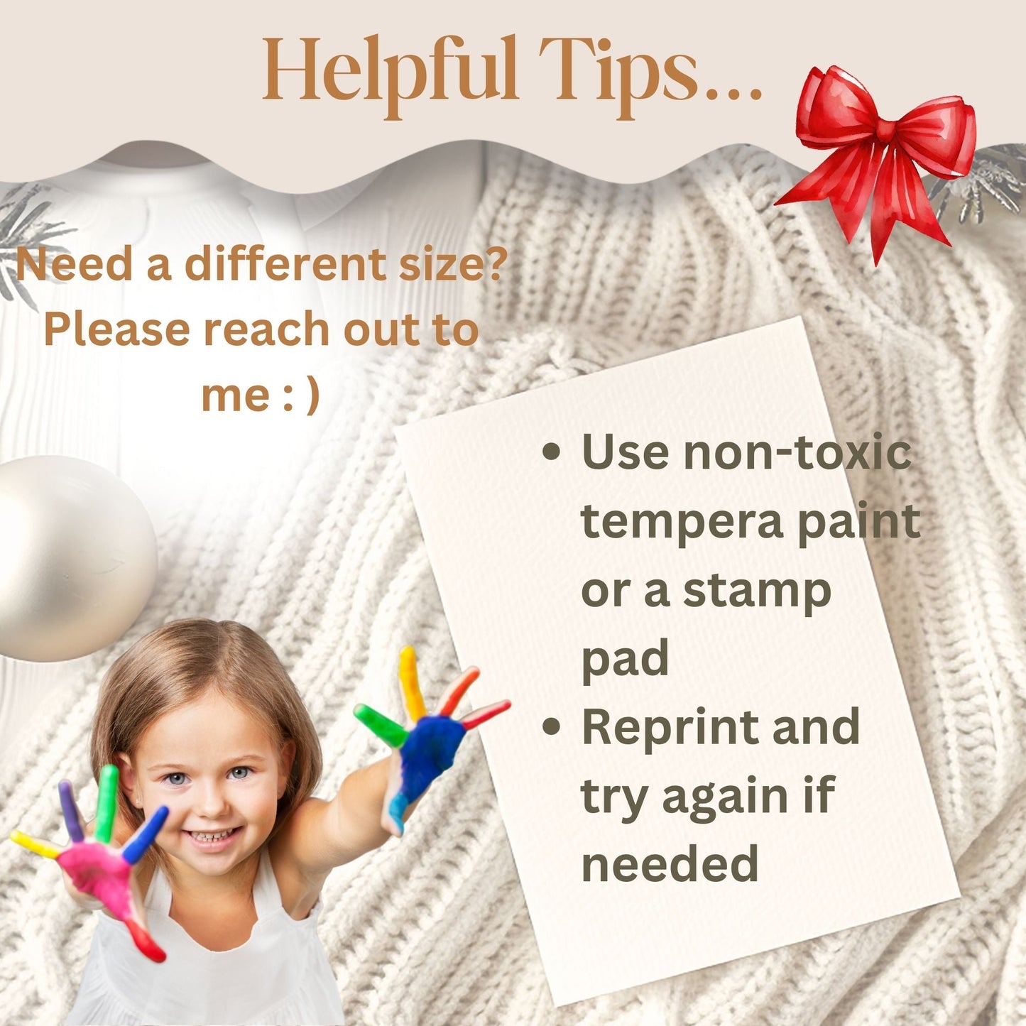 Title Xmas Tree Handprint Art | DIY Kids Craft Printable | Holiday Keepsake Gift (Digital Download) – Digital Printable by Digital Kim Designs