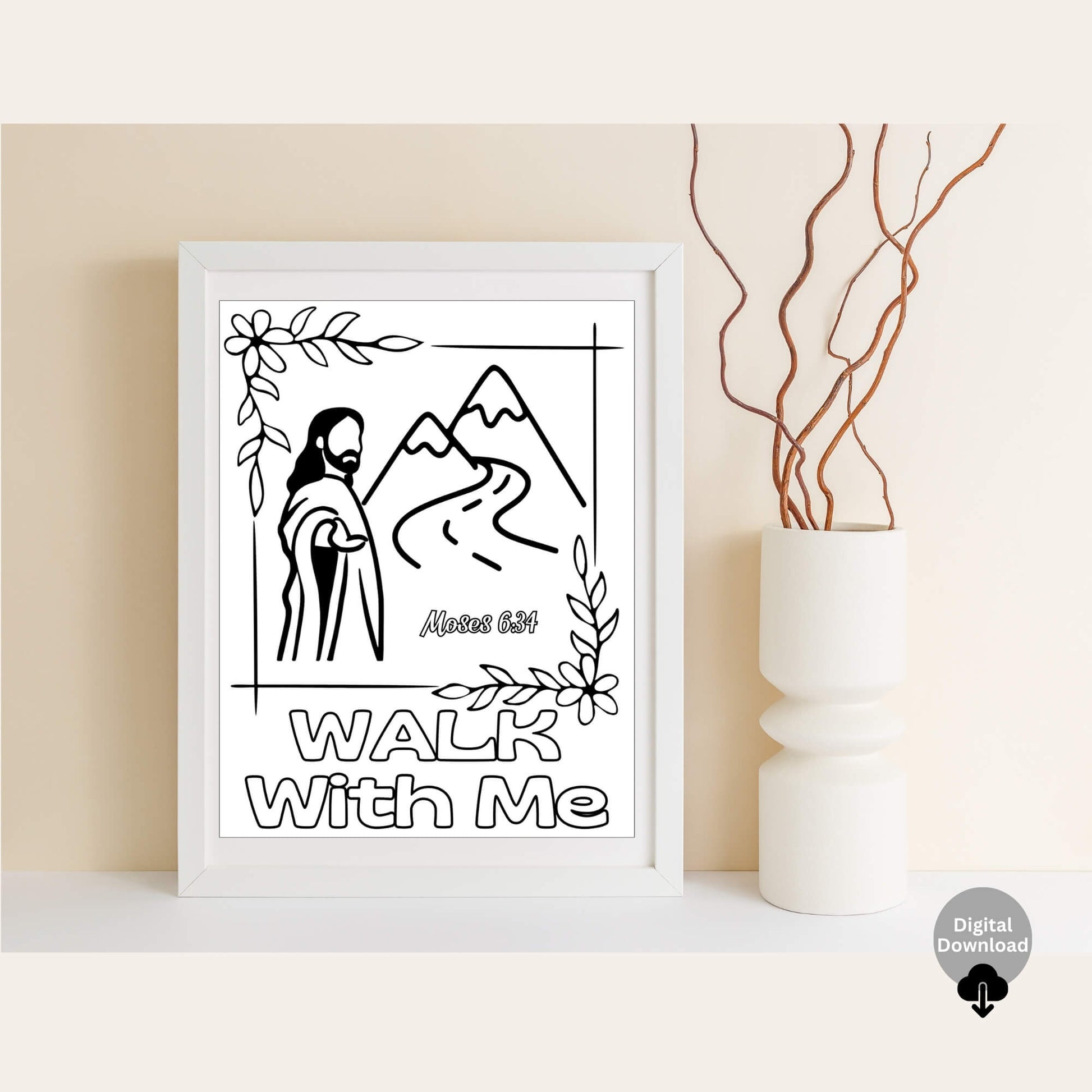 Walk With Me 2026 Youth Coloring Pages | LDS Youth & FSY Faith Activity | 8 - Page Printable PDF – Digital Printable by Digital Kim Designs