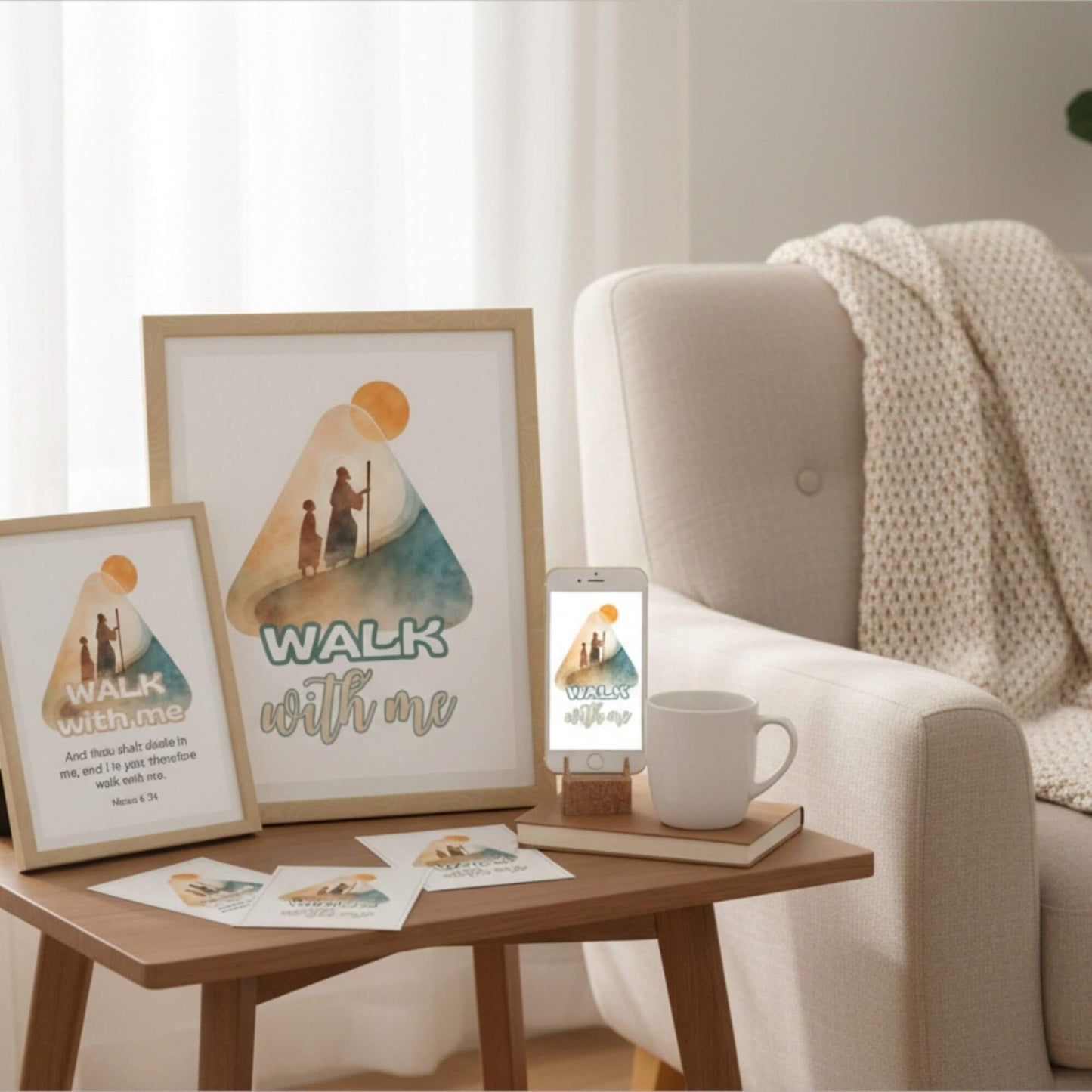 Walk With Me LDS Youth Theme 2026 Printable Bundle | Posters, Handouts & Phone Wallpaper – Digital Printable by Digital Kim Designs